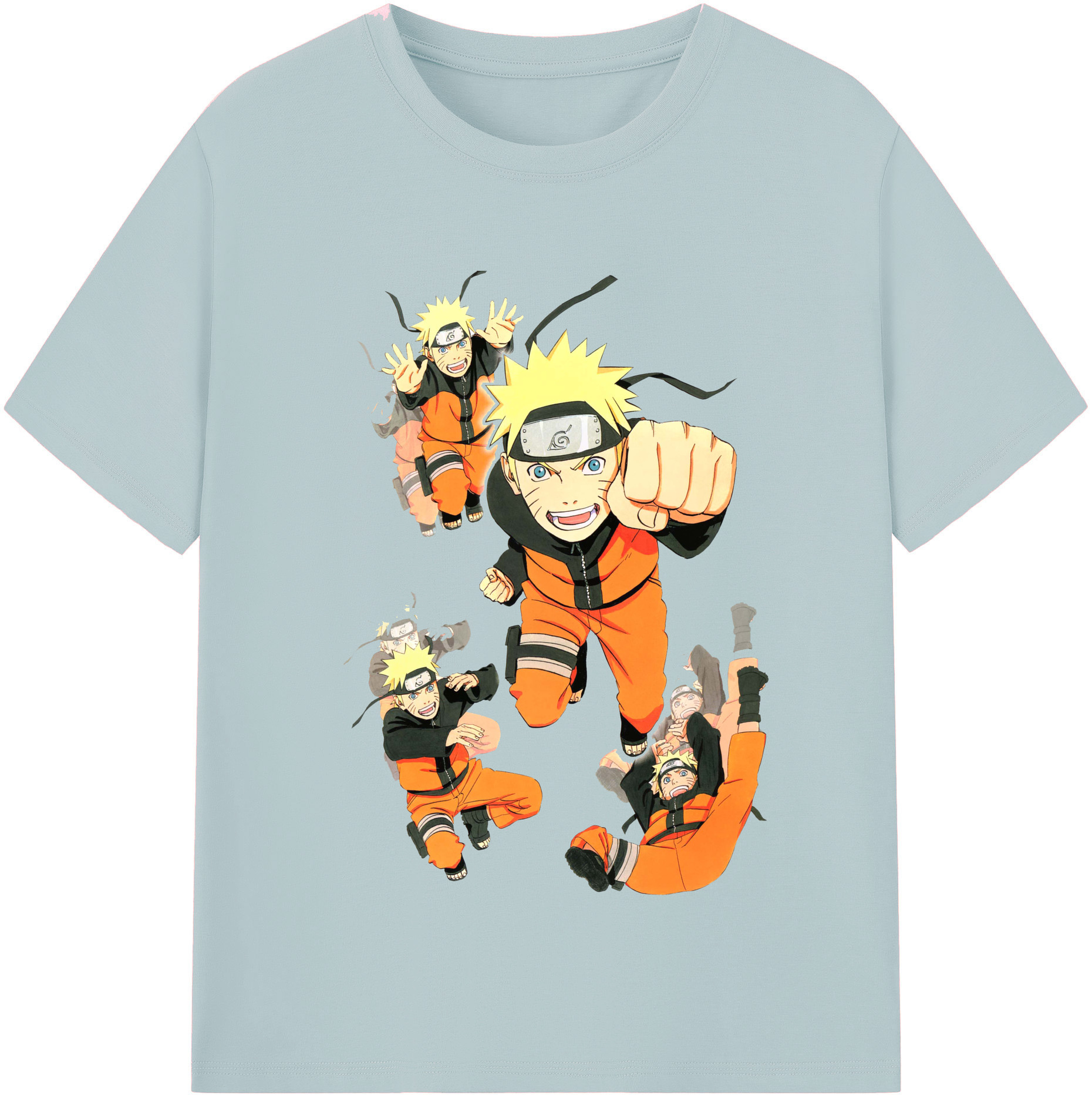 （画像用） NARUTO -ナルト- うずまき ナルト Uzumaki Naruto 綿100％半袖Tシャツ（フロントプリント）
